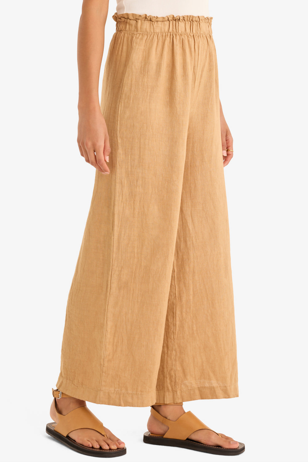 The Arches Linen Pant in Camello