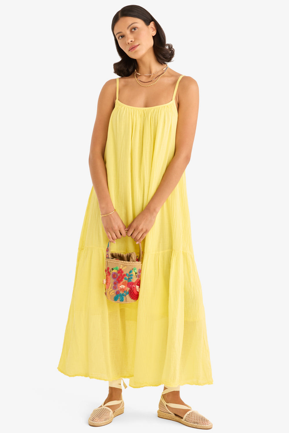 The Lyla Dress in Lemon
