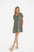 The Sabrina Linen Dress in Olive