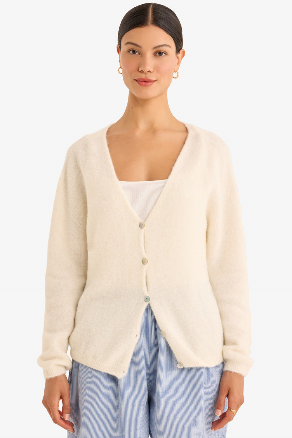 The Colette Cardigan in Ecru