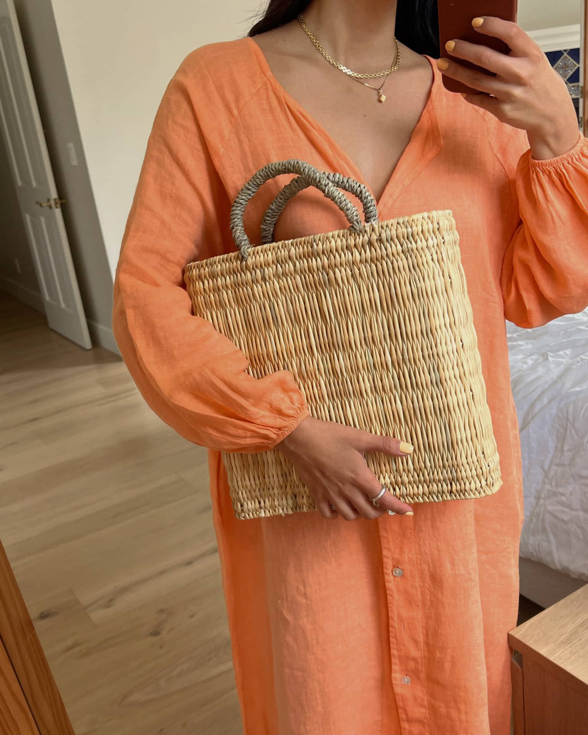 Wicker Wine Bottle Basket