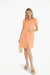 The Antibes Linen Dress in Coral