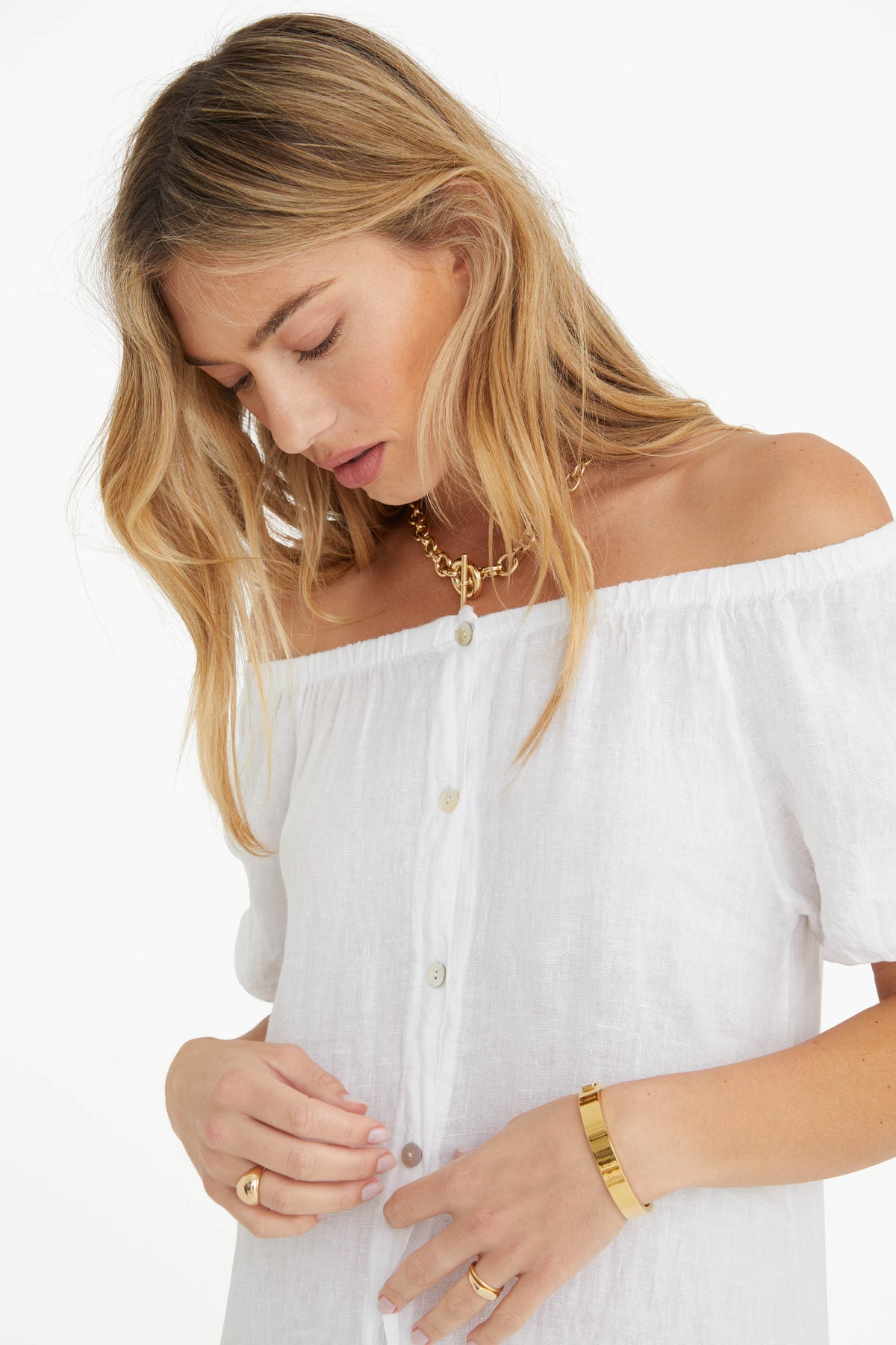 antibes blanc linen dress The Antibes Linen Dress