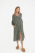 The Camille Dress in Olive
