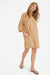 The Katy Linen Dress in Camello