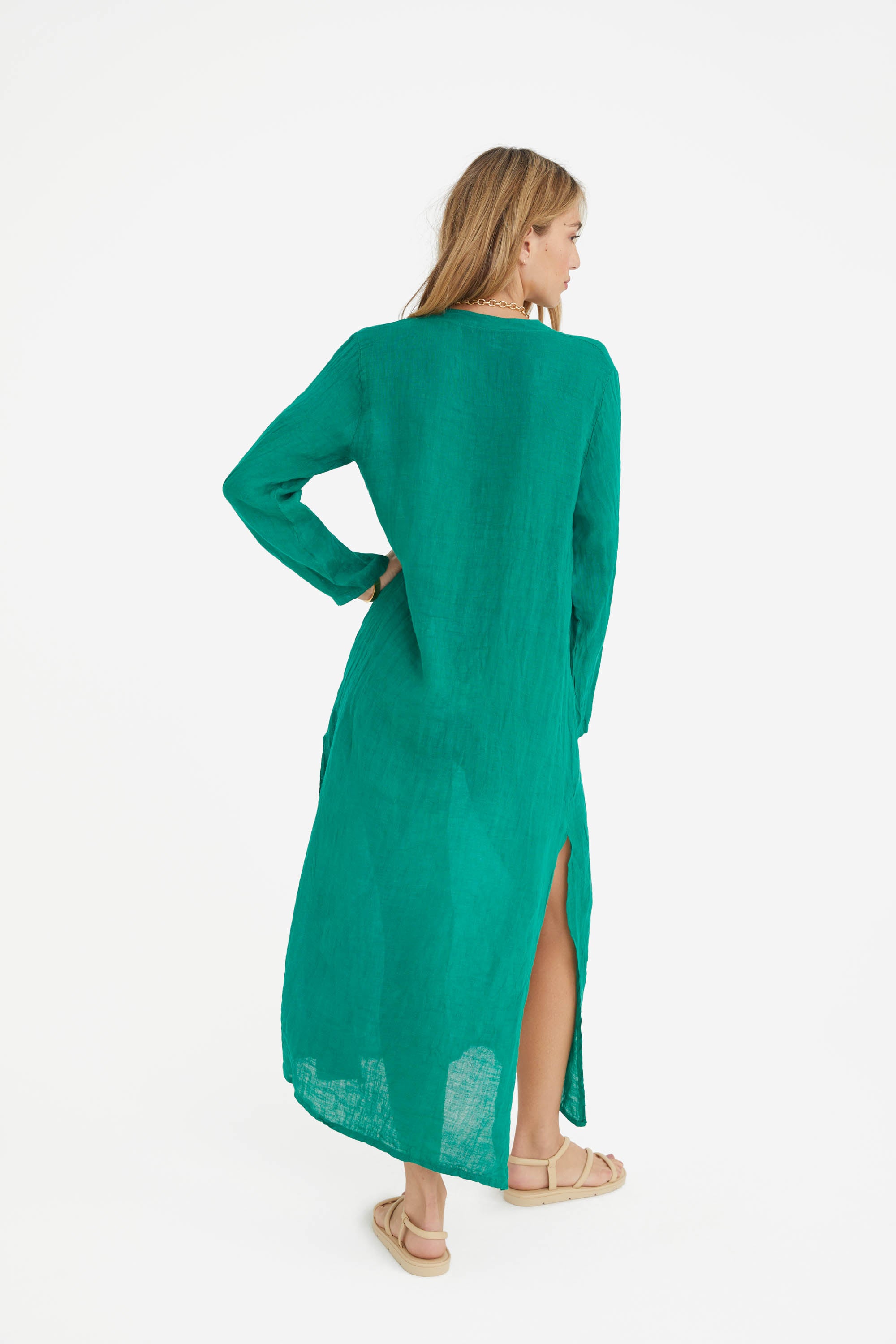 The Maxine Dress in Emerald - March The Maxine Dress in Emerald - March