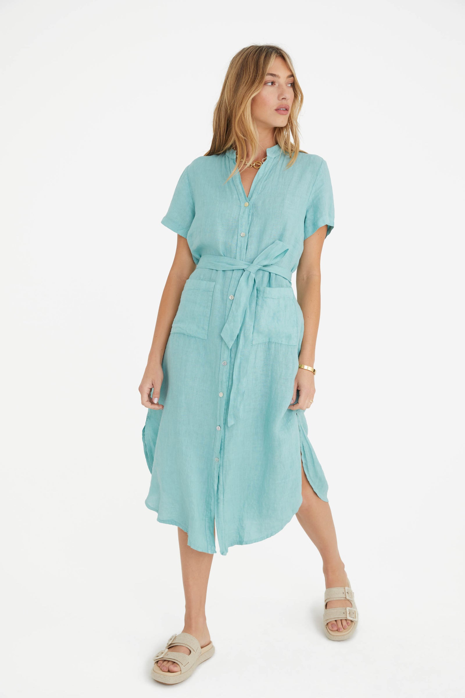 rosemarine linen dress Women's Cora Mini | Red low key impact). The Rosemary Linen Dress -