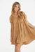 The Sabrina Linen Dress in Camello