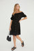 The Antibes Linen Dress in Black